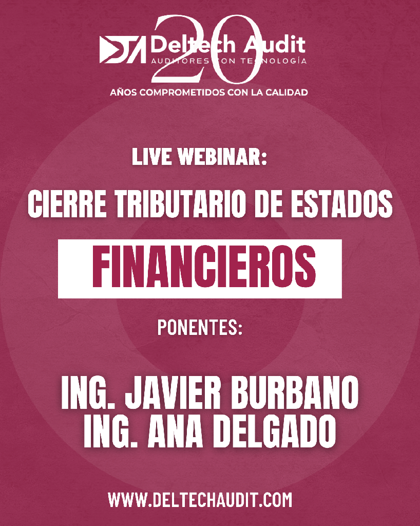 Webinar: Cierre Tributario de Estados Financieros